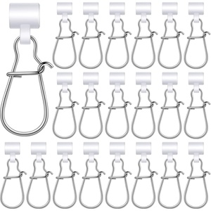 image:imageSumind 50 Pieces Fishing Line Sinker Slides with Duo Lock Fishing Clips with Hooked Sinker Line Connector TackleWhite
