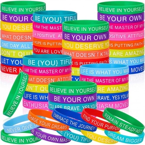 image:imageSumind 60 Pcs Motivational Wristband Silicone Bracelet Colored Inspirational Quote Rubber Wristband Unisex for Women Men Teen Teacher Student Classroom School Thank You Gifts 20 StylesBright ColorsBright Colors