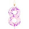 image:imageSumind Kpop Birthday Number Candles Purple Pink Birthday Candles for Cake Glitter Number Cake Topper with Sequins for Celebrating Anniversary Theme DecorationsBraid Crown5Lightning Crack