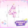 image:imageSumind Kpop Birthday Number Candles Purple Pink Birthday Candles for Cake Glitter Number Cake Topper with Sequins for Celebrating Anniversary Theme DecorationsBraid Crown5Lightning Crack