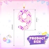 image:imageSumind Kpop Birthday Number Candles Purple Pink Birthday Candles for Cake Glitter Number Cake Topper with Sequins for Celebrating Anniversary Theme DecorationsBraid Crown5Lightning Crack