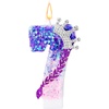 image:imageSumind Kpop Birthday Number Candles Purple Pink Birthday Candles for Cake Glitter Number Cake Topper with Sequins for Celebrating Anniversary Theme DecorationsBraid Crown5Braid Crown