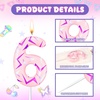 image:imageSumind Kpop Birthday Number Candles Purple Pink Birthday Candles for Cake Glitter Number Cake Topper with Sequins for Celebrating Anniversary Theme DecorationsBraid Crown5Lightning Crack