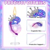 image:imageSumind Kpop Birthday Number Candles Purple Pink Birthday Candles for Cake Glitter Number Cake Topper with Sequins for Celebrating Anniversary Theme DecorationsBraid Crown5Braid Crown