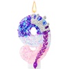 image:imageSumind Kpop Birthday Number Candles Purple Pink Birthday Candles for Cake Glitter Number Cake Topper with Sequins for Celebrating Anniversary Theme DecorationsBraid Crown5Braid Crown