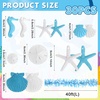 image:image40FT Under The Sea Party Decorations Ocean Classroom Decor with 30 Pcs Resin Starfish Seashell Seahorse Hanging Ornaments Birthday Nautical Party Decor for Classroom Home Bar Blue Summer Beach Garland