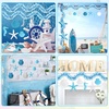 image:image40FT Under The Sea Party Decorations Ocean Classroom Decor with 30 Pcs Resin Starfish Seashell Seahorse Hanging Ornaments Birthday Nautical Party Decor for Classroom Home Bar Blue Summer Beach Garland
