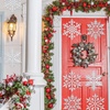 image:image8 Pcs Large Snowflakes Extra Large Outdoor Christmas Ornaments 12 Glittered Snowflakes Decorations Oversized Christmas Tree Ornaments Winter Indoor Outdoor Window Hanging Decorations WhiteSilver
