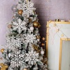 image:image8 Pcs Large Snowflakes Extra Large Outdoor Christmas Ornaments 12 Glittered Snowflakes Decorations Oversized Christmas Tree Ornaments Winter Indoor Outdoor Window Hanging Decorations WhiteWhite