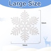 image:image8 Pcs Large Snowflakes Extra Large Outdoor Christmas Ornaments 12 Glittered Snowflakes Decorations Oversized Christmas Tree Ornaments Winter Indoor Outdoor Window Hanging Decorations WhiteWhite