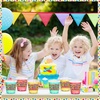 image:imageSumind 100 Pcs 12 oz Lets Fiesta Cups Plastic Mexican Cups Cinco De Mayo Party Decorations Clear Disposable Mug for Fiesta Taco Birthday Party Drinkware Supplies DecorationsClassic StyleBright Style