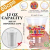 image:imageSumind 100 Pcs 12 oz Lets Fiesta Cups Plastic Mexican Cups Cinco De Mayo Party Decorations Clear Disposable Mug for Fiesta Taco Birthday Party Drinkware Supplies DecorationsClassic StyleBright Style