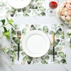 image:imageSumind 100 Pcs Disposable Paper Placemat Greenery Eucalyptus Table Mat for Wedding Party 12 x 16 Summer Dinner Place Mat Rustic Farmhouse Dinnerware for Kitchen Baby Shower Birthday Tea Party100