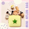 image:imageSumind 12 Pcs Summer Preppy Patch Clear Makeup Bag Bulk Cute Mini Pouch Bag Gift Nylon Travel Cosmetic Toiletry Portable Organizer Storage Purse Small Zipper Pouch Daily Use Storage Purse for WomenSolid