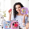 image:imageSumind 12 Pcs Summer Preppy Patch Clear Makeup Bag Bulk Cute Mini Pouch Bag Gift Nylon Travel Cosmetic Toiletry Portable Organizer Storage Purse Small Zipper Pouch Daily Use Storage Purse for WomenClear