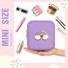 image:imageSumind 12 Pcs Summer Preppy Patch Clear Makeup Bag Bulk Cute Mini Pouch Bag Gift Nylon Travel Cosmetic Toiletry Portable Organizer Storage Purse Small Zipper Pouch Daily Use Storage Purse for WomenSolid