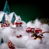 image:imageSumind 12 oz and 36 Sqft Christmas Fake Snow Decoration Fiber Artificial Snow Like Fluffy Snow Indoor Snow Blanket for Winter Mantle Village Nativity Christmas Tree Home Display Decor