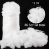 image:imageSumind 12 oz and 36 Sqft Christmas Fake Snow Decoration Fiber Artificial Snow Like Fluffy Snow Indoor Snow Blanket for Winter Mantle Village Nativity Christmas Tree Home Display Decor