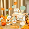 image:imageSumind 15 Pcs Fall Decorations for Home Fall Tiered Tray Decor SetPumpkin  Maple Leaves Pumpkin Wooden Signs Thanksgiving Table Signs Rustic Farmhouse Tabletop Centerpieces Autumn Harvest DecorGnomes