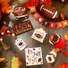 image:imageSumind 15 Pcs Fall Decorations for Home Fall Tiered Tray Decor SetPumpkin  Maple Leaves Pumpkin Wooden Signs Thanksgiving Table Signs Rustic Farmhouse Tabletop Centerpieces Autumn Harvest Decorfootball