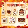 image:imageSumind 15 Pcs Fall Decorations for Home Fall Tiered Tray Decor SetPumpkin  Maple Leaves Pumpkin Wooden Signs Thanksgiving Table Signs Rustic Farmhouse Tabletop Centerpieces Autumn Harvest Decorfootball