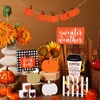 image:imageSumind 15 Pcs Fall Decorations for Home Fall Tiered Tray Decor SetPumpkin  Maple Leaves Pumpkin Wooden Signs Thanksgiving Table Signs Rustic Farmhouse Tabletop Centerpieces Autumn Harvest DecorPumpkin