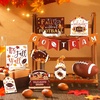 image:imageSumind 15 Pcs Fall Decorations for Home Fall Tiered Tray Decor SetPumpkin  Maple Leaves Pumpkin Wooden Signs Thanksgiving Table Signs Rustic Farmhouse Tabletop Centerpieces Autumn Harvest Decorfootball