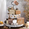 image:imageSumind 15 Pcs Fall Decorations for Home Fall Tiered Tray Decor SetPumpkin  Maple Leaves Pumpkin Wooden Signs Thanksgiving Table Signs Rustic Farmhouse Tabletop Centerpieces Autumn Harvest DecorLeaf