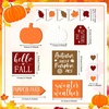 image:imageSumind 15 Pcs Fall Decorations for Home Fall Tiered Tray Decor SetPumpkin  Maple Leaves Pumpkin Wooden Signs Thanksgiving Table Signs Rustic Farmhouse Tabletop Centerpieces Autumn Harvest DecorAutumn