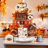 image:imageSumind 15 Pcs Fall Decorations for Home Fall Tiered Tray Decor SetPumpkin  Maple Leaves Pumpkin Wooden Signs Thanksgiving Table Signs Rustic Farmhouse Tabletop Centerpieces Autumn Harvest Decorfootball
