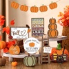 image:imageSumind 15 Pcs Fall Decorations for Home Fall Tiered Tray Decor SetPumpkin  Maple Leaves Pumpkin Wooden Signs Thanksgiving Table Signs Rustic Farmhouse Tabletop Centerpieces Autumn Harvest DecorHarvest