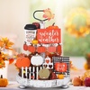 image:imageSumind 15 Pcs Fall Decorations for Home Fall Tiered Tray Decor SetPumpkin  Maple Leaves Pumpkin Wooden Signs Thanksgiving Table Signs Rustic Farmhouse Tabletop Centerpieces Autumn Harvest DecorPumpkin