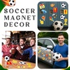 image:imageSumind 16 Pcs Sport Locker Magnets Sport Ball Player Fridge Magnetic for Locker Decorations American Flag Car Magnets Stickers Refrigerator Decor Party Supplies for Door Kitchen Office FridgeSoccer