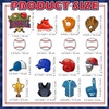 image:imageSumind 16 Pcs Sport Locker Magnets Sport Ball Player Fridge Magnetic for Locker Decorations American Flag Car Magnets Stickers Refrigerator Decor Party Supplies for Door Kitchen Office FridgeBaseball