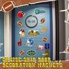 image:imageSumind 16 Pcs Sport Locker Magnets Sport Ball Player Fridge Magnetic for Locker Decorations American Flag Car Magnets Stickers Refrigerator Decor Party Supplies for Door Kitchen Office FridgeFootball