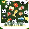 image:imageSumind 16 Pcs Sport Locker Magnets Sport Ball Player Fridge Magnetic for Locker Decorations American Flag Car Magnets Stickers Refrigerator Decor Party Supplies for Door Kitchen Office FridgeSoccer