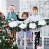 image:imageSumind 2 Bags Fake Snow Decoration Fluffy Artificial Cotton Fiber Fluffy Fake Clouds Soft Blanket for Crafts Mantle Village Christmas Winter Indoor Home DecorationGlitter GoldGlitter Silver
