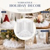image:imageSumind 2 Bags Fake Snow Decoration Fluffy Artificial Cotton Fiber Fluffy Fake Clouds Soft Blanket for Crafts Mantle Village Christmas Winter Indoor Home DecorationGlitter GoldWhite