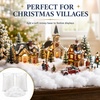 image:imageSumind 2 Bags Fake Snow Decoration Fluffy Artificial Cotton Fiber Fluffy Fake Clouds Soft Blanket for Crafts Mantle Village Christmas Winter Indoor Home DecorationGlitter GoldWhite