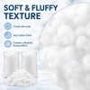 image:imageSumind 2 Bags Fake Snow Decoration Fluffy Artificial Cotton Fiber Fluffy Fake Clouds Soft Blanket for Crafts Mantle Village Christmas Winter Indoor Home DecorationGlitter GoldWhite
