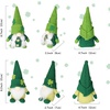 image:imageSumind 2 Pack St Patricks Day Gnome Decoration Green Irish Saint Leprechaun Tomte Plush Gnomes Doll Dwarf Felt Shamrock Gnome for Tiered Tray Home St Patricks Day Decor OrnamentsSweet StyleSweet Style