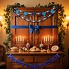 image:imageSumind 2 Pcs Back to School Decorations Banner 7 ft Felt Pencil Bow Garland 3D First Day of School Hanging Backdrop Ornament for Classroom Pencil Teacher Party Decoration Gift98 ftBlue White3 PcsBlue White
