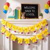 image:imageSumind 2 Pcs Back to School Decorations Banner 7 ft Felt Pencil Bow Garland 3D First Day of School Hanging Backdrop Ornament for Classroom Pencil Teacher Party Decoration Gift98 ftBlue White3 PcsYellow