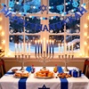 image:imageSumind 2 Pcs Back to School Decorations Banner 7 ft Felt Pencil Bow Garland 3D First Day of School Hanging Backdrop Ornament for Classroom Pencil Teacher Party Decoration Gift98 ftBlue White3 PcsBlue White