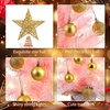 image:imageSumind 24 Inch2 ft Mini Pink Christmas Tree with Lights Tabletop Christmas Tree with 24 Pcs Ball Ornament Star DIY Prelit Small Artificial Pine for Xmas Table Home Indoor DecorSilver BallsGold Balls