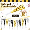image:imageSumind 24 Pcs Gold and Black Noise Makers Metallic Fringed Party Blowers Horns Whistles Noisemakers Party Favors for Adults Birthday Graduation Sporting Events Celebration Surprise SuppliesGold Black Silver