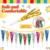 image:imageSumind 24 Pcs Gold and Black Noise Makers Metallic Fringed Party Blowers Horns Whistles Noisemakers Party Favors for Adults Birthday Graduation Sporting Events Celebration Surprise SuppliesMulticolor