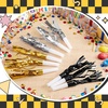 image:imageSumind 24 Pcs Gold and Black Noise Makers Metallic Fringed Party Blowers Horns Whistles Noisemakers Party Favors for Adults Birthday Graduation Sporting Events Celebration Surprise SuppliesGold Black Silver
