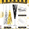image:imageSumind 24 Pcs Gold and Black Noise Makers Metallic Fringed Party Blowers Horns Whistles Noisemakers Party Favors for Adults Birthday Graduation Sporting Events Celebration Surprise SuppliesGold Black Silver