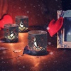 image:imageSumind 24 Pieces Tea Light Wraps Laser Cut Decorative Votive Wraps Paper Candle Holder for LED Battery Tealight Candles for Valentine Birthday Wedding Party Decoration